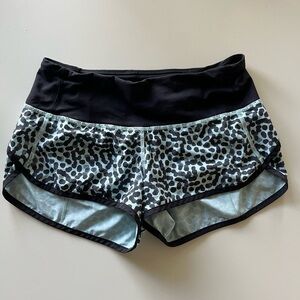 Lululemon Run Times Short Ace Spot Tranquil Blue/Black